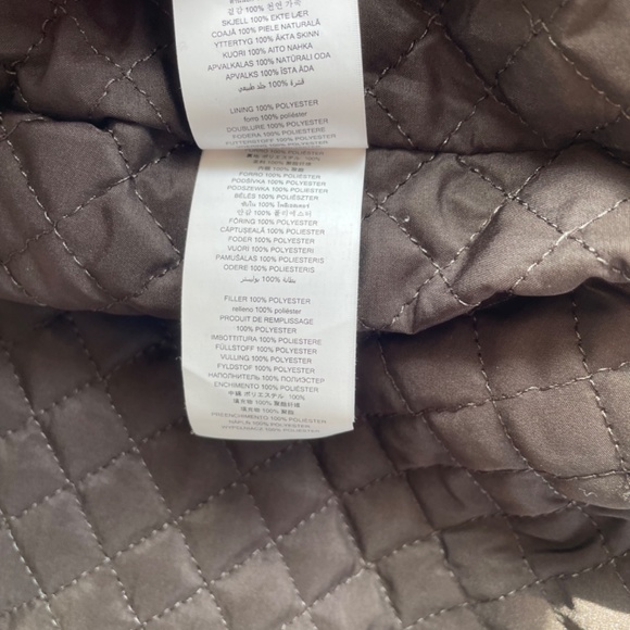 Espresso Brown Michael Kors leather jacket - Picture 6 of 6